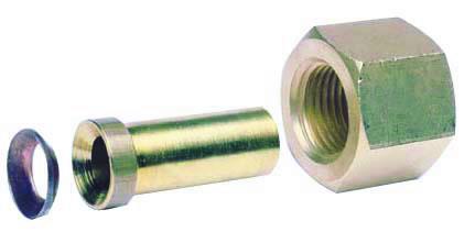 Soldering adapter for copper pipes for flaring x soldering Carly KRCY 3 MMS, 3/8" SAE - 10 mm ODF, 1 pc
