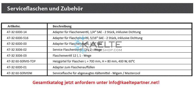 Adapter for refrigerant cylinders 1/4" R290, R1234YF - LEFT THREAD, FOR RED BOTTLES