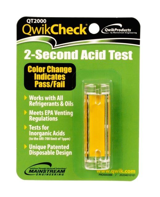 Advanced QT2000 QwikCheck S110002D Rapid acid test