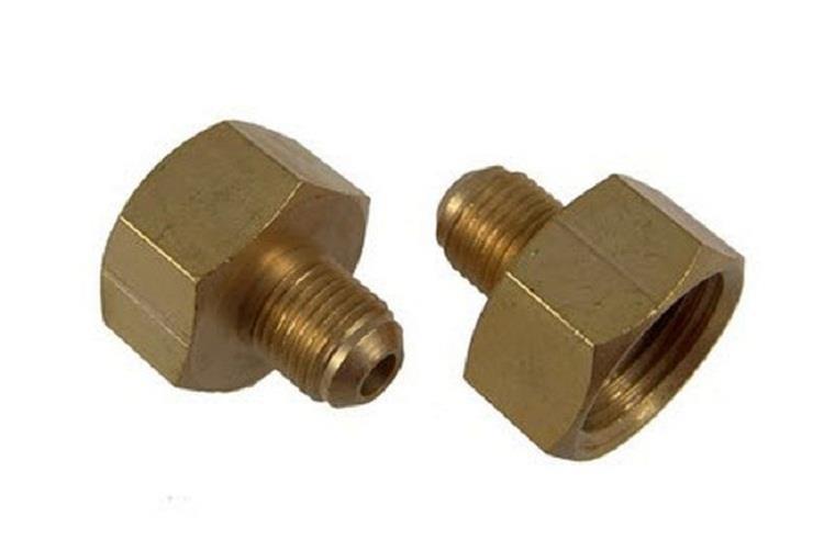 Bottle adapter for bottle valve 5/16" SAE, including seal