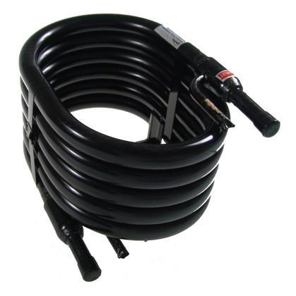 KTT-02 tube condenser, 7.02 kW, ODS connection: refrigerant 3/8", water 1/2"