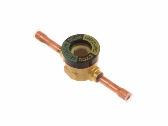 Sight glass Castel 3940/2, 6 mm ODS (1/4"), solder connections