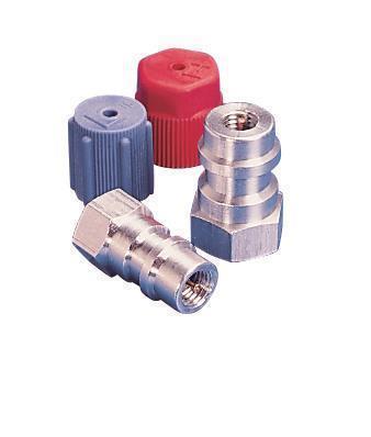 Retrofit adapter (5 pieces) High pressure side 1/4" x 16mm straight