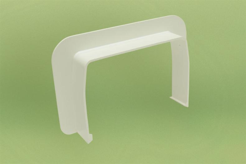 Eco-Duct wall connection 80 - RAL9002