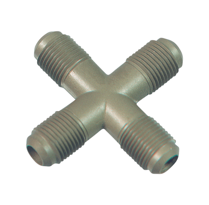 Refco 9884840 Flare cross piece A-31522 1/8" NPT x 1/4" SAE x 1/4" SAE x 1/4" SAE