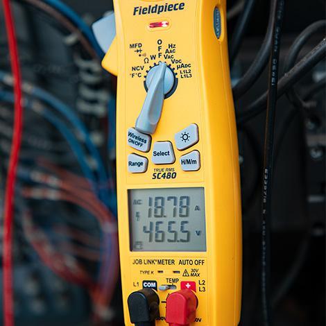 Clamp meter for Job Link® System SC480 FIELDPIECE