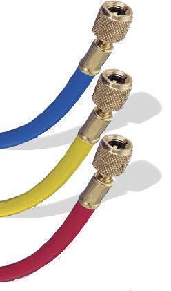 Filling hose set 3-90cm 56 bar WP, nylon barrier