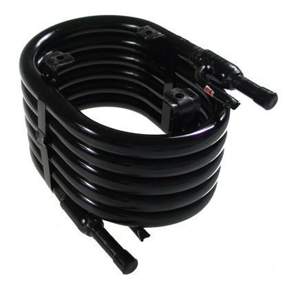 KTT-02 tube condenser, 7.02 kW, ODS connection: refrigerant 3/8", water 1/2"