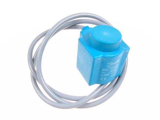 Coil Danfoss EVR 018F6282 for solenoid valves, 220 - 230V, 50/60 Hz, 10W, IP67, cable