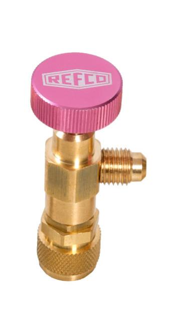 Refco A-38410 4687960 Schrader valve straightway opener / Schrader angle valve 1/4" SAE x 5/16" SAE