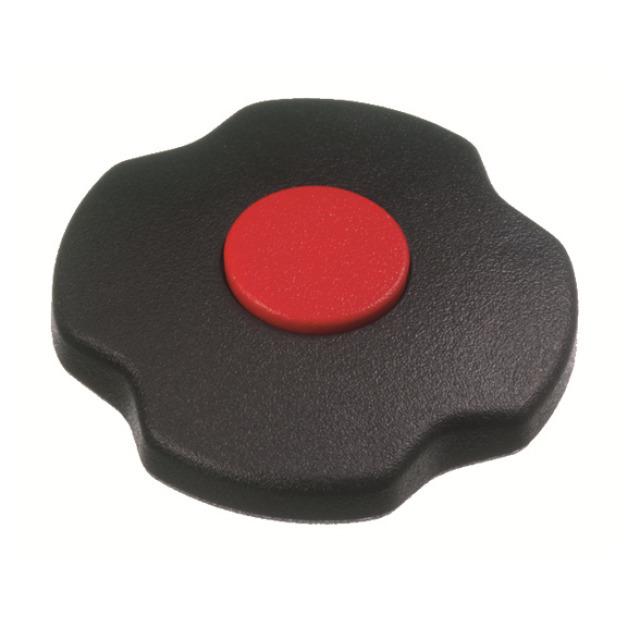 Refco rotary knob 4677826 black rotary knob M2-7-R red