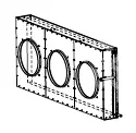 Universal condenser KT4-995, 99.50 [kW], fan: 3x630 mm (without fan)