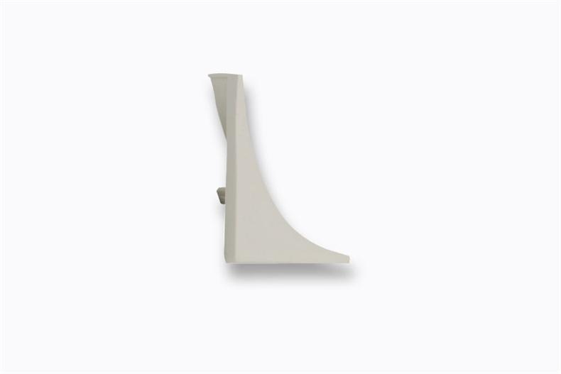 End cap for rounded corner Medium model PVC - RAL9010