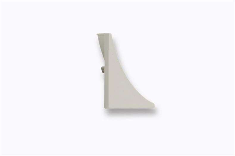 PVC end cap for small rounded corner - RAL 9010