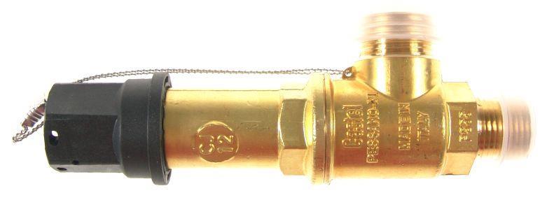 Castel 3030/44C150 safety valve, 1/2" NPT screws, 15 bar