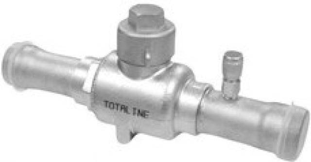 Totaline ball shut-off valve BV4 with Schrader solder 12mm CO2 120bar