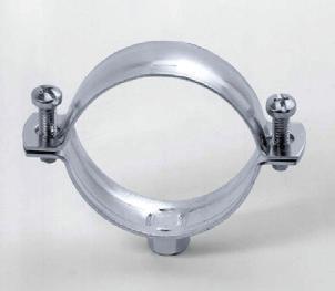 Pipe clamp double screw without sound insulation M8/M10 84-90* (72-78)