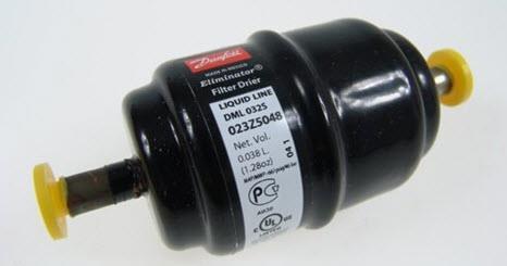 Danfoss DML 032S filter dryer, 1/4" ODS, solder connections, 023Z5048