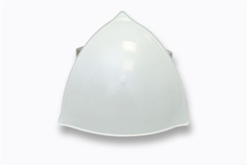 PVC shell shape for rounded corners - large model - RAL 9002