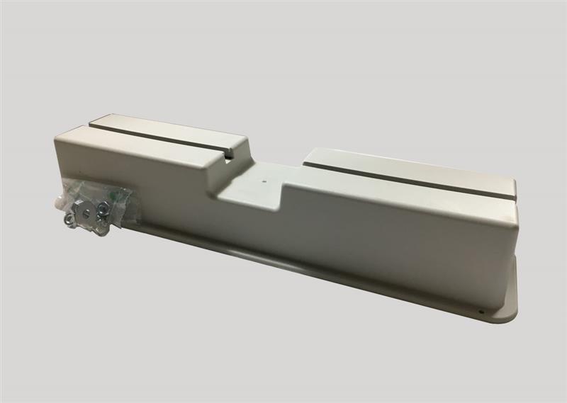Floor bracket, L = 420 mm, H = 72 mm, load capacity 120 kg, white