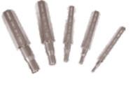 EXPANSION DRILL SET 5 mandrels (1/4 ", 5/16 ", 3/8 ", 1/2 ", 5/8")