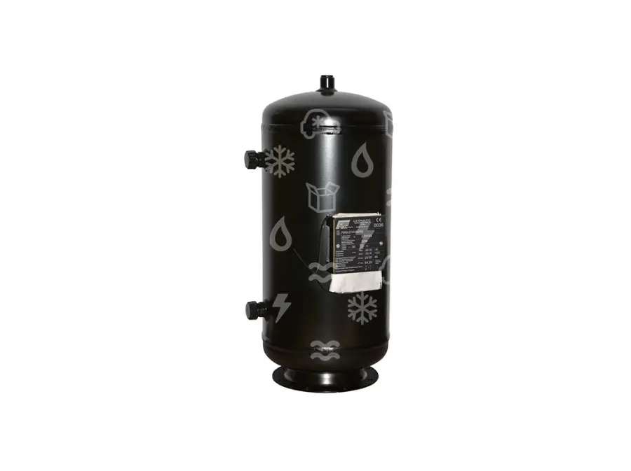 Fluid reservoir, 45 BAR, 30.0 l, inlet 1.1/4", outlet 1.1/4", 1/2" NPT safety valve