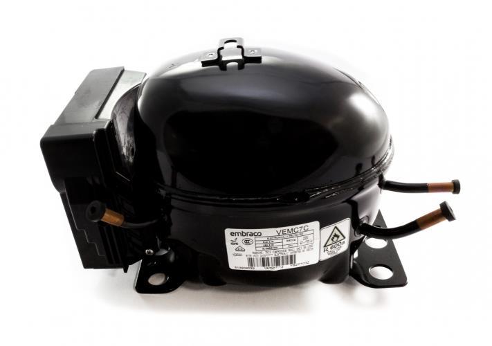 Speed-controlled compressor Aspera Embraco VEMC7C with E-kit, LBP - R600a, 230V, 40/150Hz, 3PH