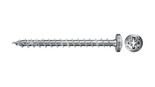 Countersunk head screw 5 x 70 mm, (FPF II PZF), PZ, white zinc, 100 pcs - not available, replaced by 12-V-050-070-100